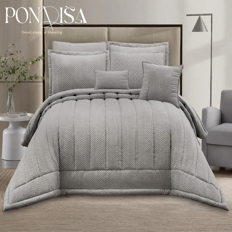 سرویس لحاف روتختی PONDISAدو نفره 8 تکه مدل JAKLIN