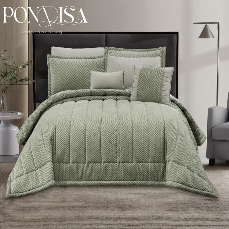 سرویس لحاف روتختی PONDISAدو نفره 8 تکه مدل JAKLIN