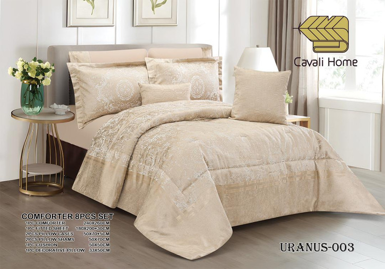 سرویس لحاف روتختیecobella دو نفره 8 تکه مدل URANUS