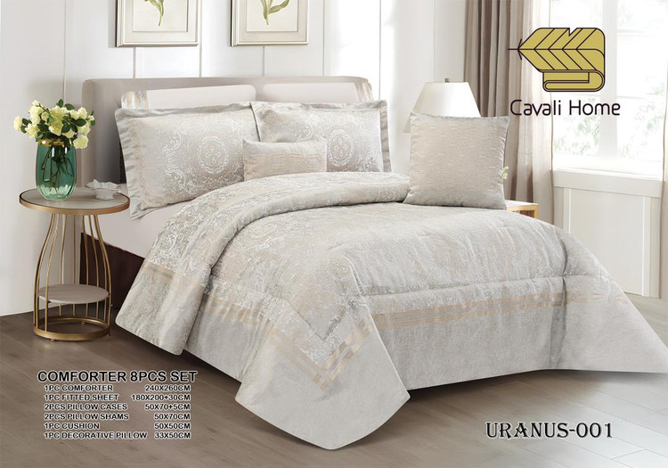 سرویس لحاف روتختیecobella دو نفره 8 تکه مدل URANUS